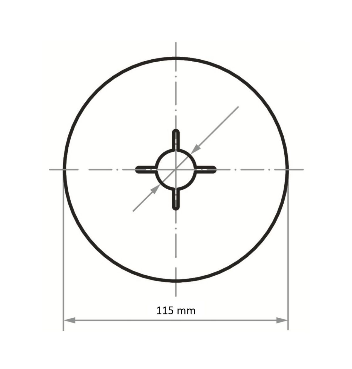 Fiber Disk FIS 115x22mm Seramik 60 - Görsel 2